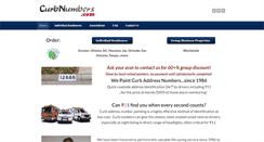 Desktop Screenshot of curbnumbers.com